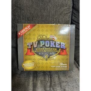 Deluxe TV Poker Texas Hold'Em Blackjack Video Poker Game 6 Player Edition